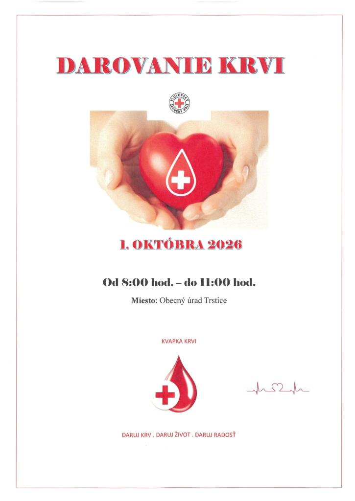Darovanie krvi 01.10.2026