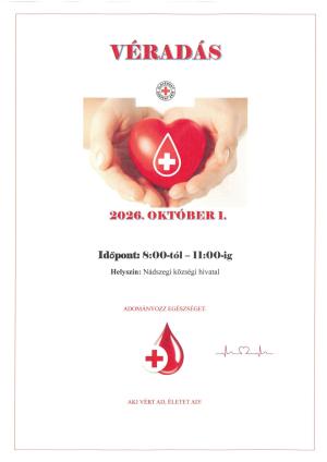 Véradás 2026.10.01.